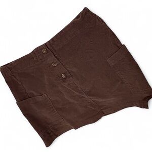 Dark Brown Women's Cargo Skirt